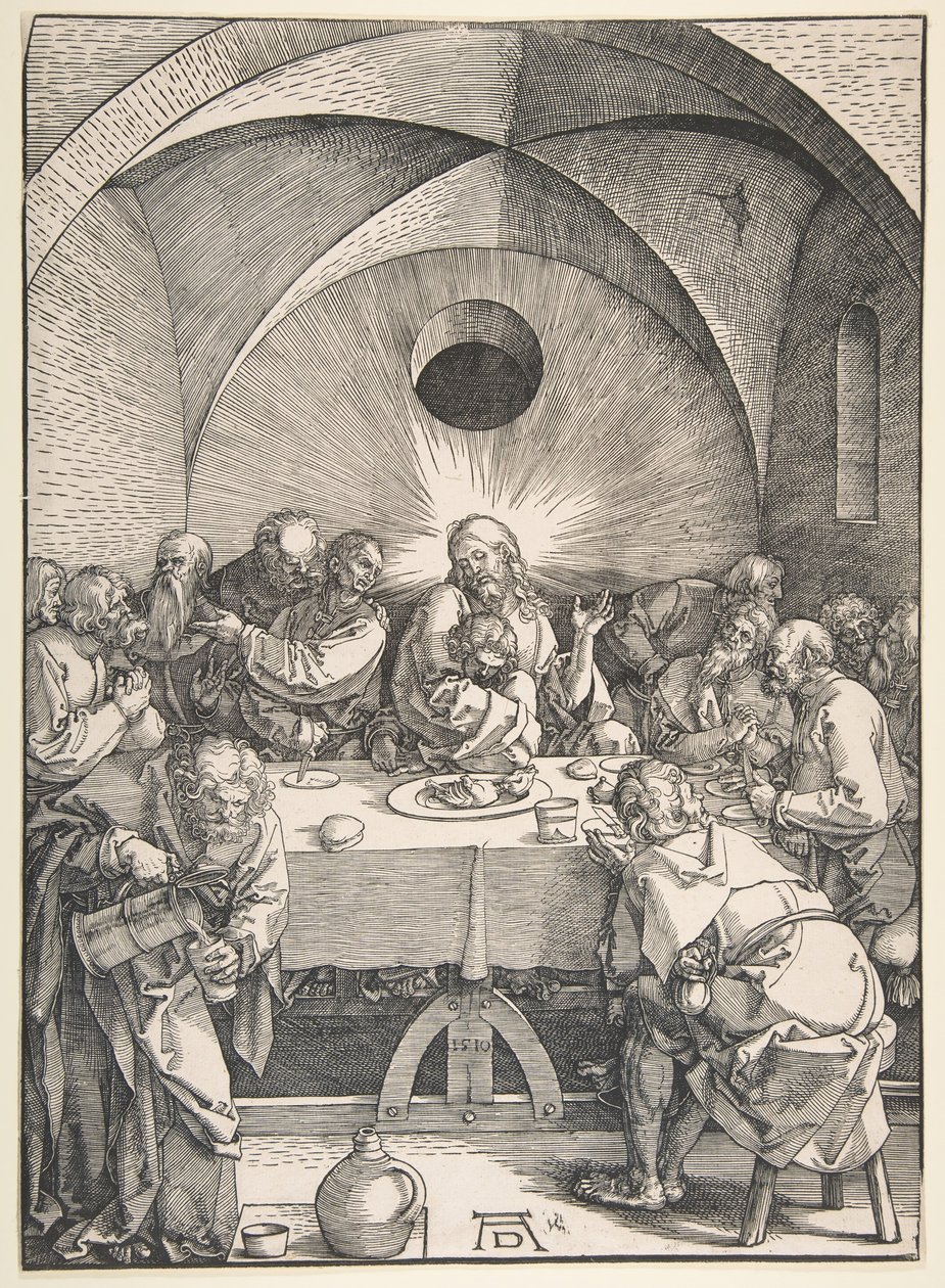 La última cena, 1510 de Albrecht Dürer