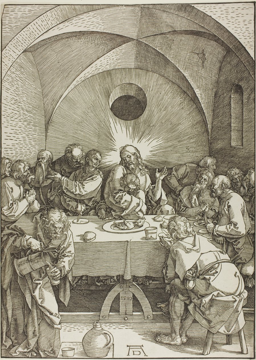 La Última Cena, de La Gran Pasión de Albrecht Dürer