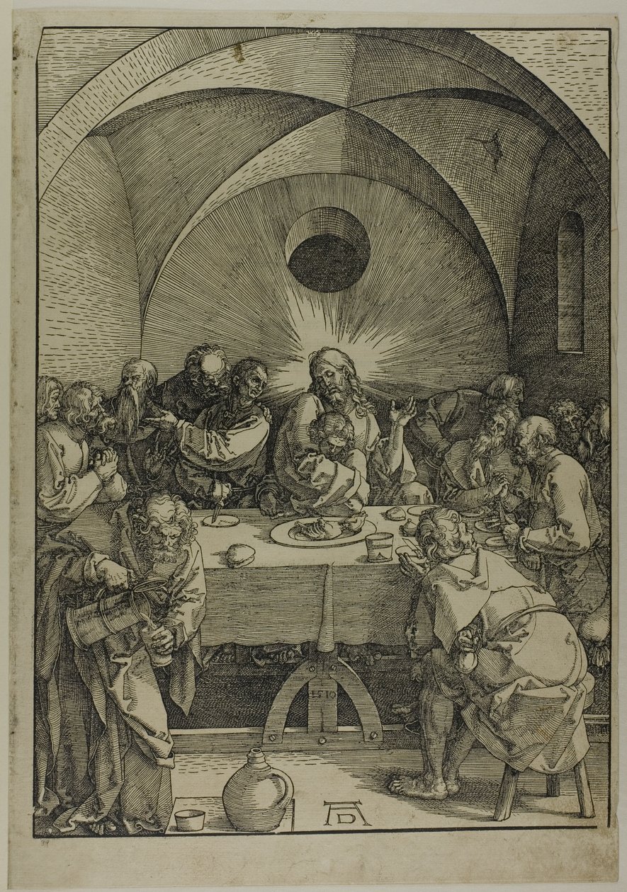 La Última Cena, de La Gran Pasión de Albrecht Dürer