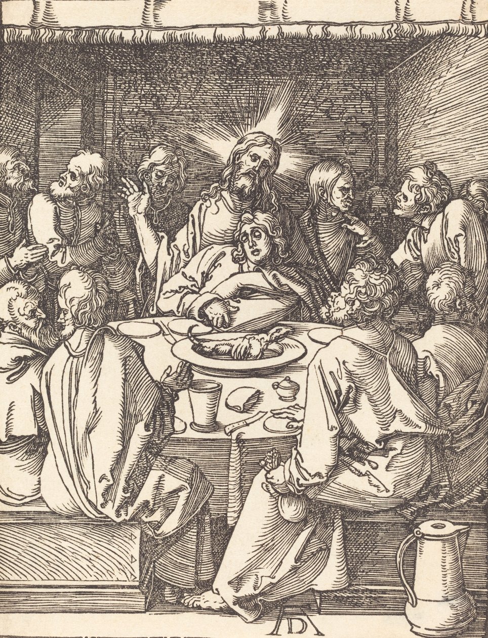 La Última Cena, probablemente c. 1509-1510 de Albrecht Dürer