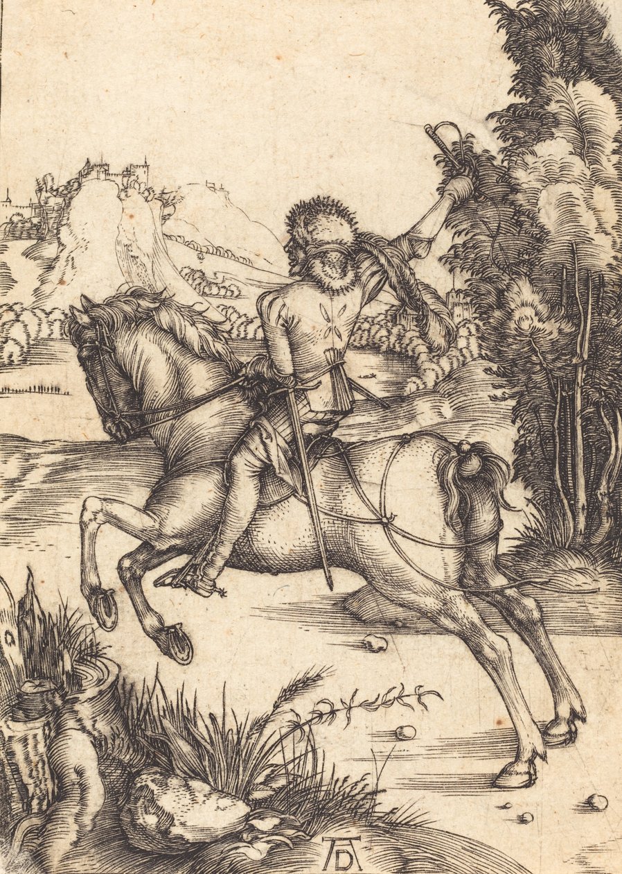 El pequeño mensajero, c. 1496 de Albrecht Dürer