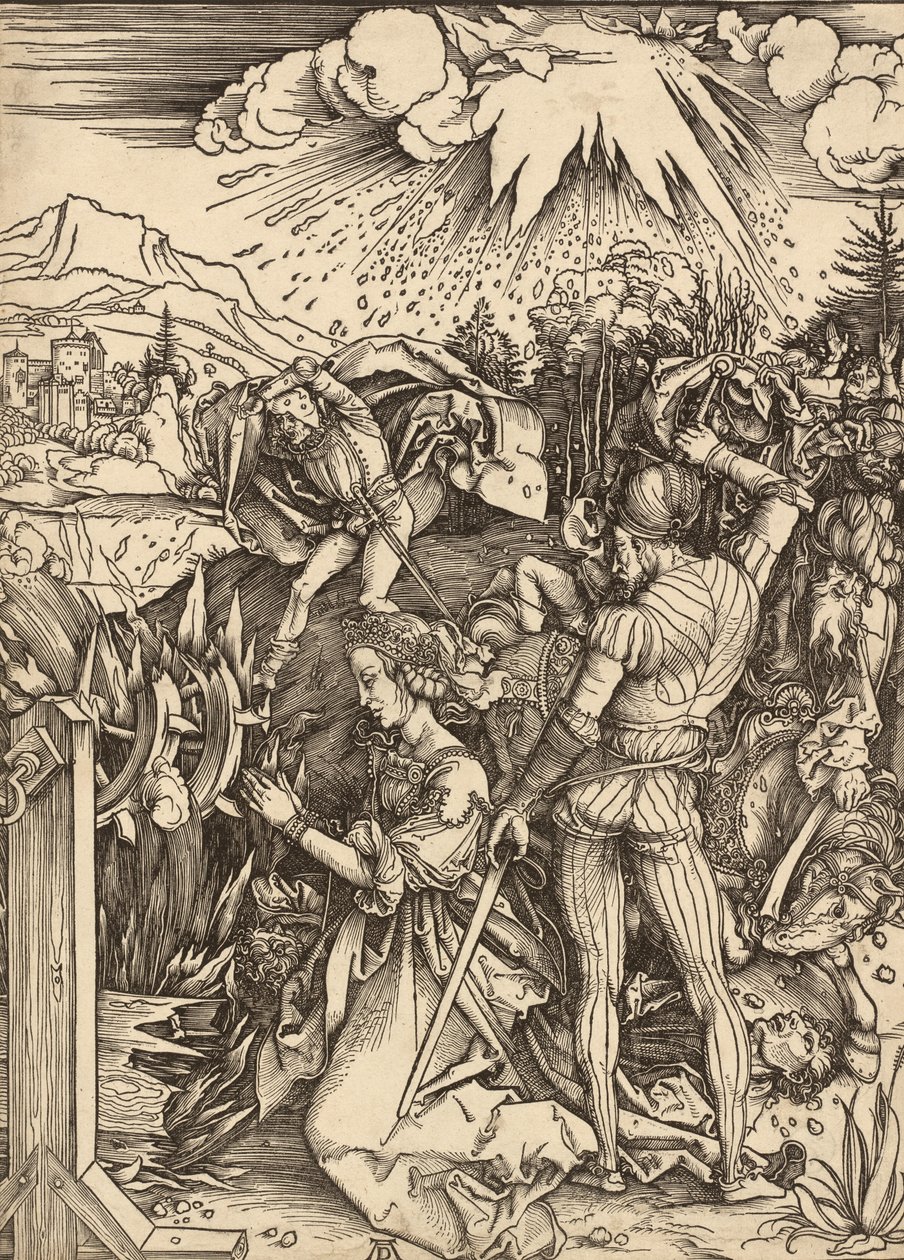 El martirio de Santa Catalina, c. 1497-1499 de Albrecht Dürer