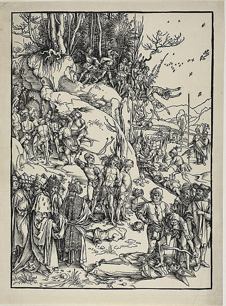 El martirio de los diez mil de Albrecht Dürer