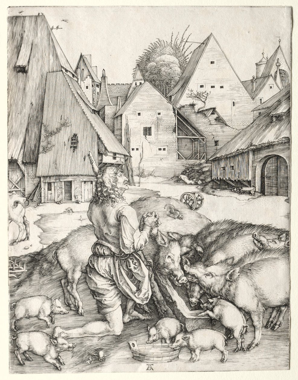 El hijo pródigo, c. 1496 de Albrecht Dürer