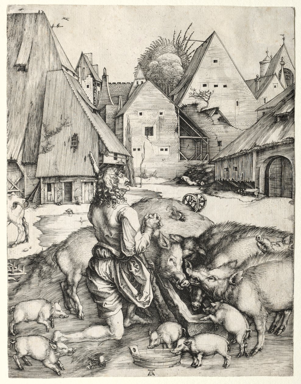 El hijo pródigo, c. 1496 de Albrecht Dürer
