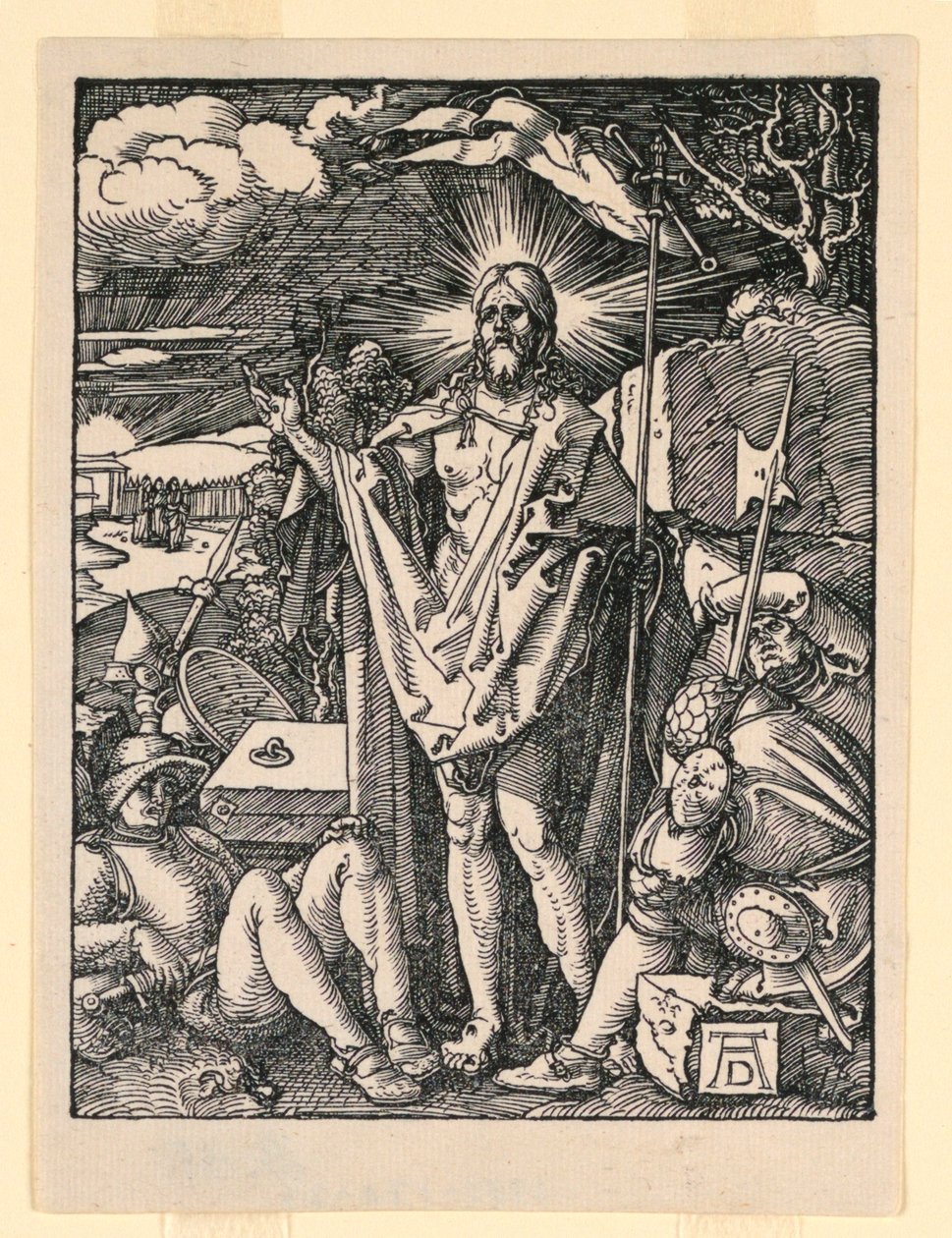 La Resurrección, de La Pequeña Pasión de Albrecht Dürer