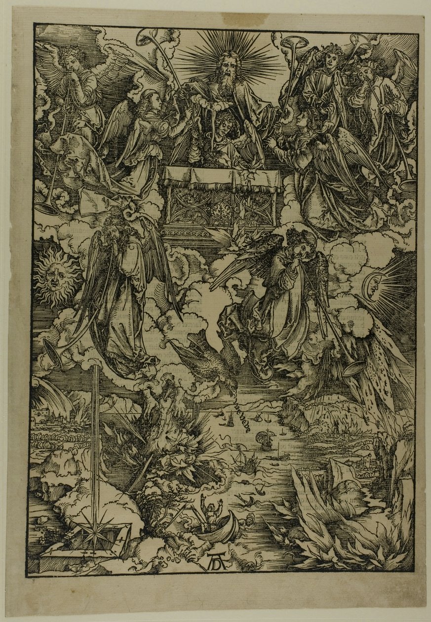 Las siete trompetas, del Apocalipsis de Albrecht Dürer