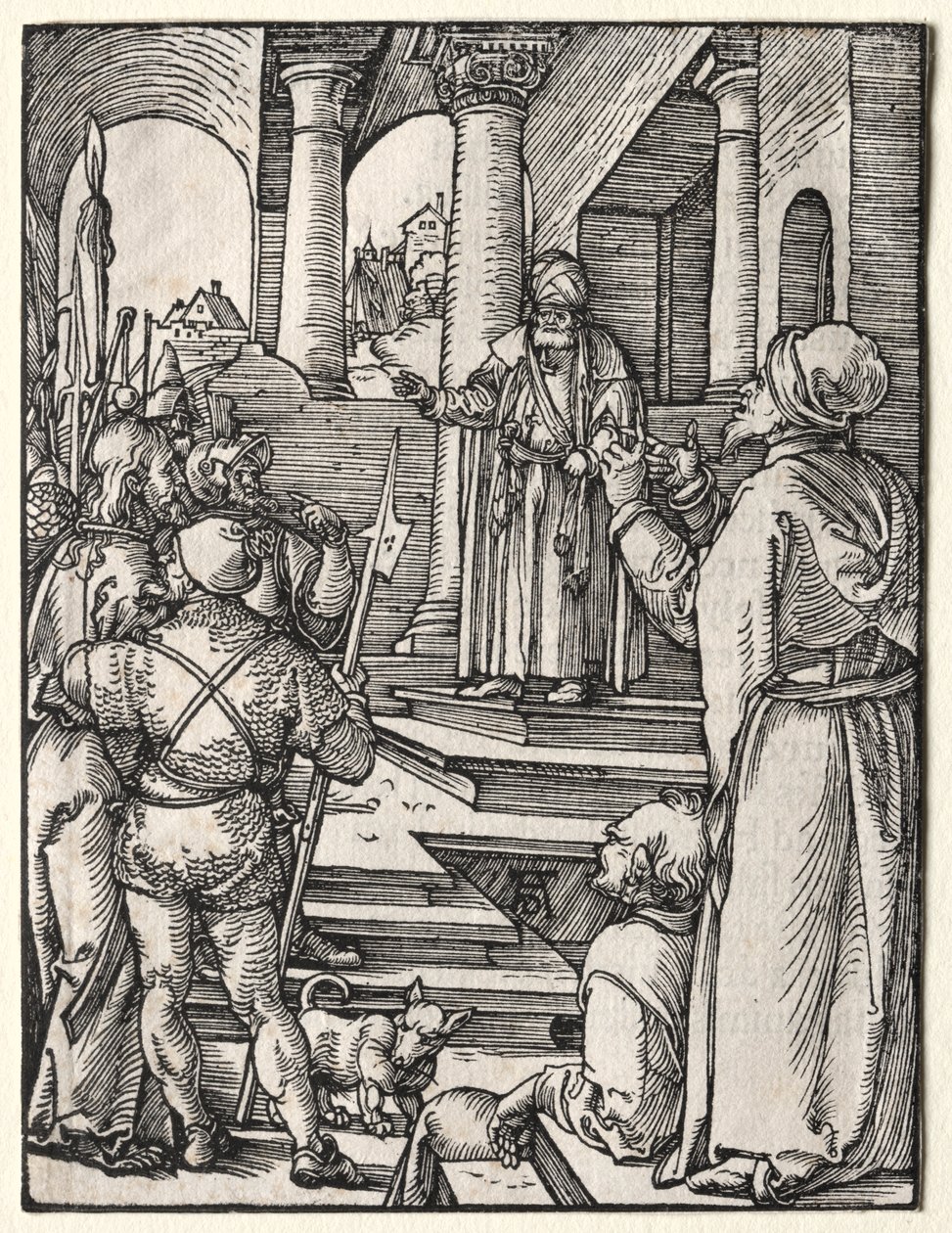 The Small Passion:  Christ Before Pilate de Albrecht Dürer