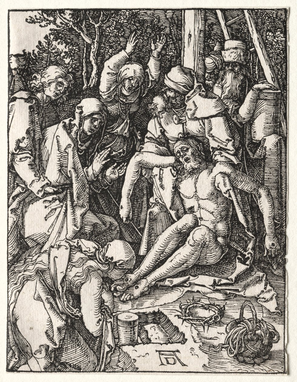 La Pequeña Pasión: Lamentación, c. 1509-1510 de Albrecht Dürer