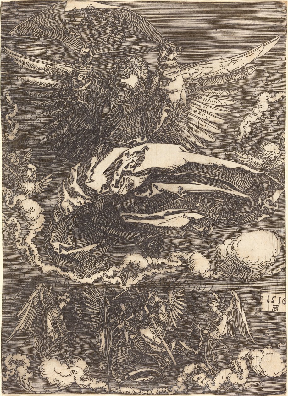 El sudario sostenido por un ángel de Albrecht Dürer