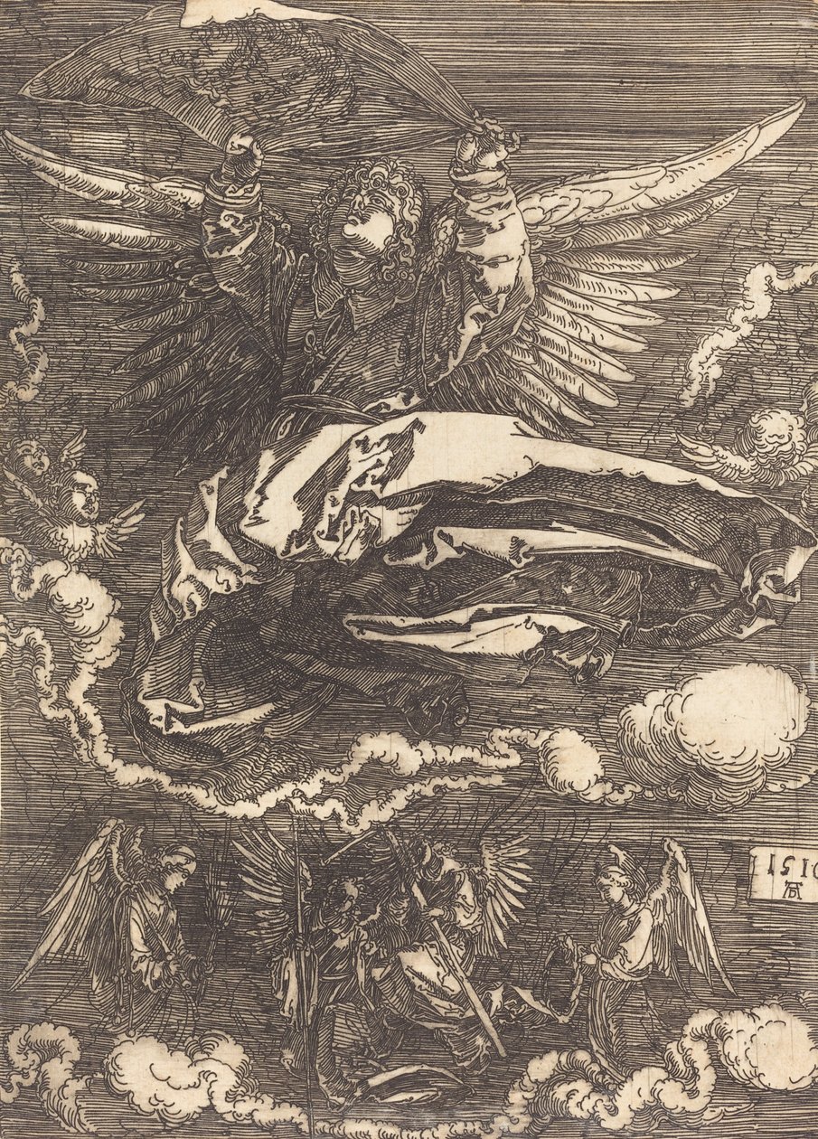 El sudario sostenido por un ángel de Albrecht Dürer