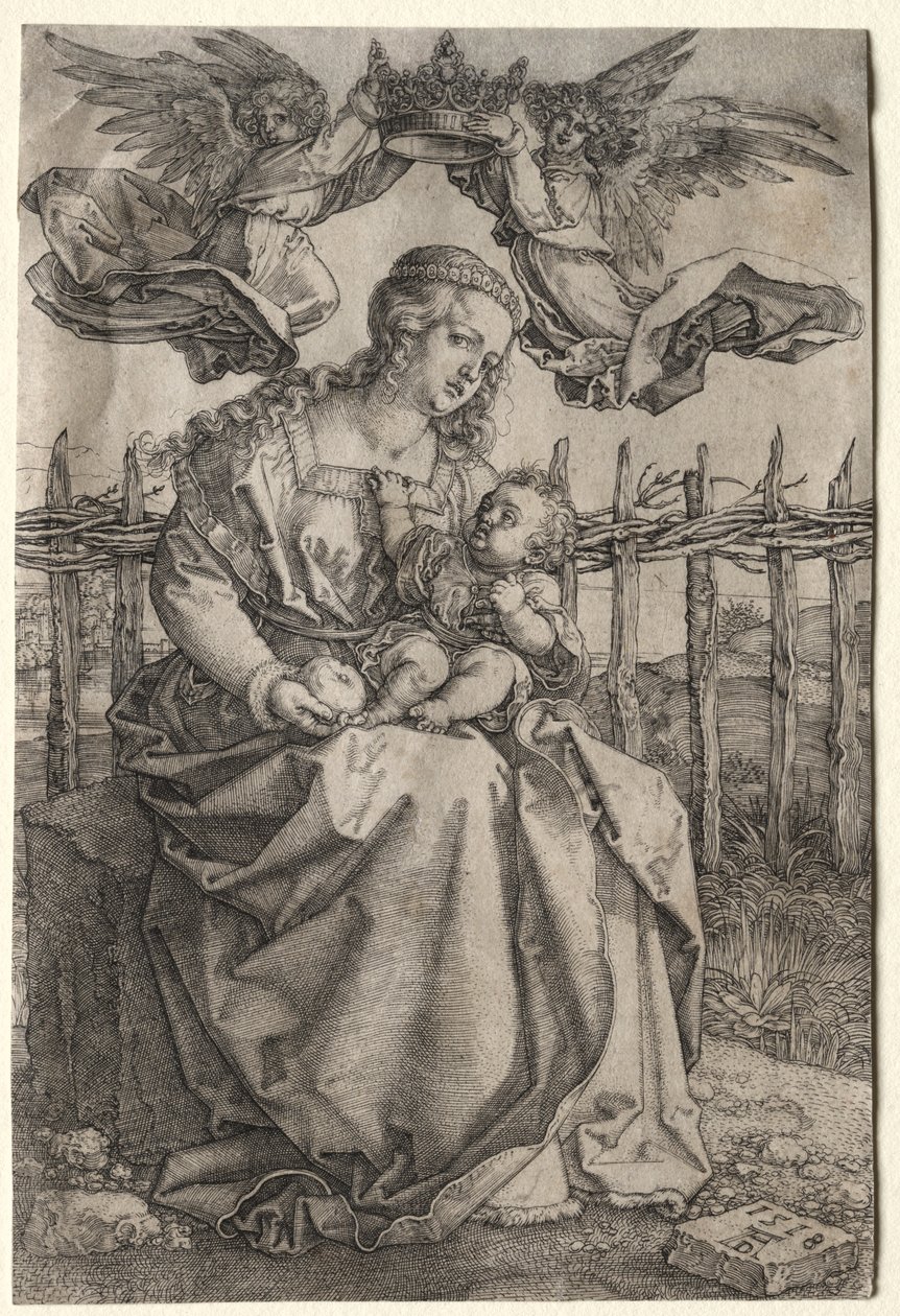 La Virgen coronada por dos ángeles de Albrecht Dürer