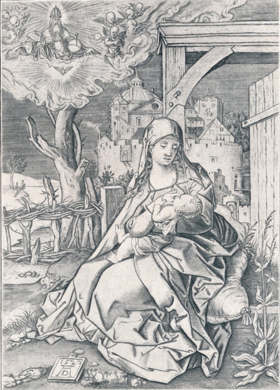 La Virgen junto a la puerta, 1522 1906 de Albrecht Dürer
