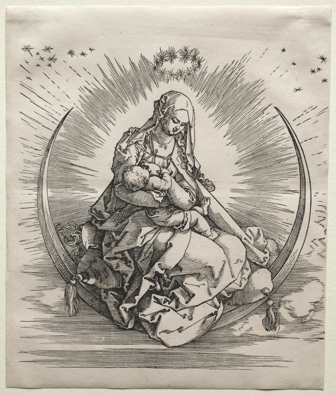 La Virgen en un Creciente, c. 1510-1511 de Albrecht Dürer