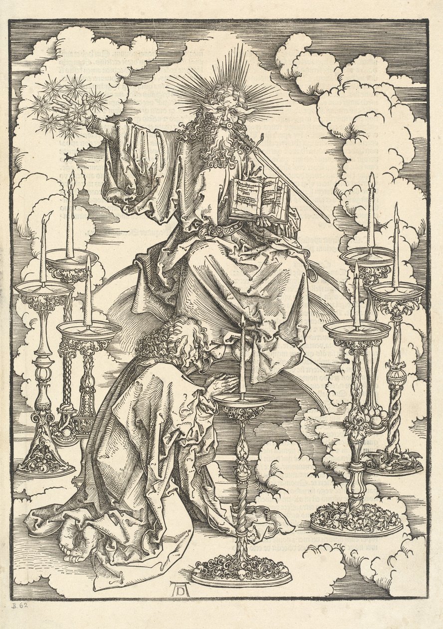 La visión de los siete candelabros de Albrecht Dürer