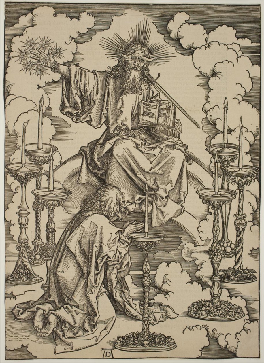 La Visión de los Siete Candelabros de Albrecht Dürer