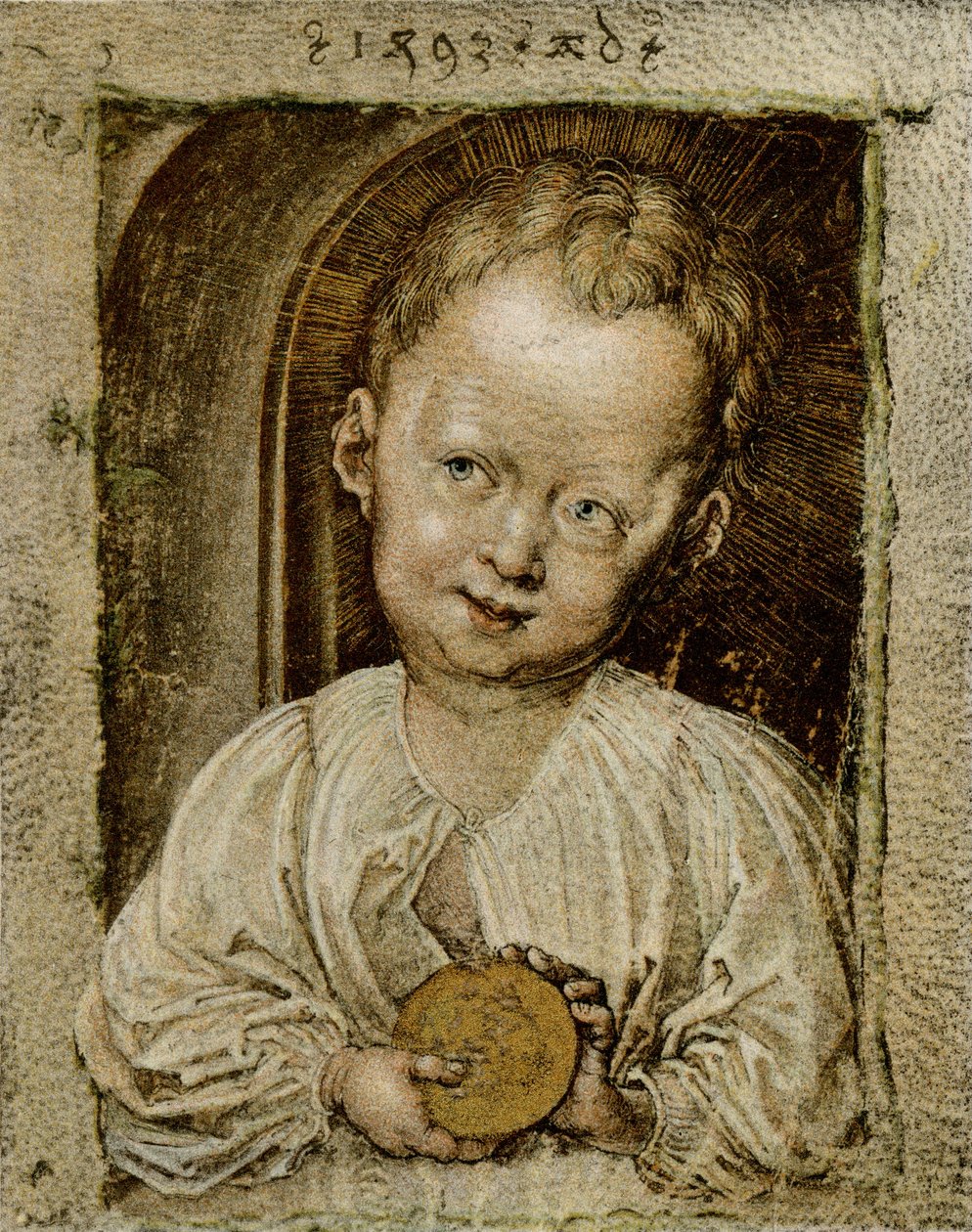 El niño Jesús como Salvador de Albrecht Dürer