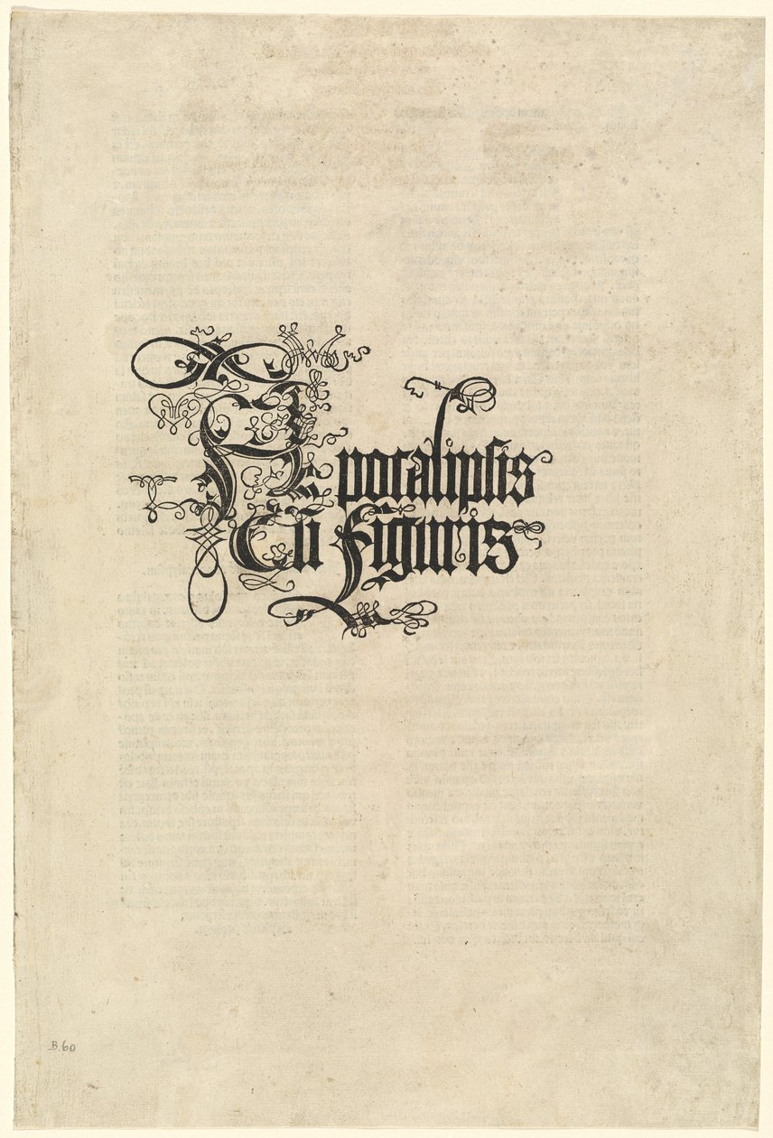 Página de título, 1498 de Albrecht Dürer