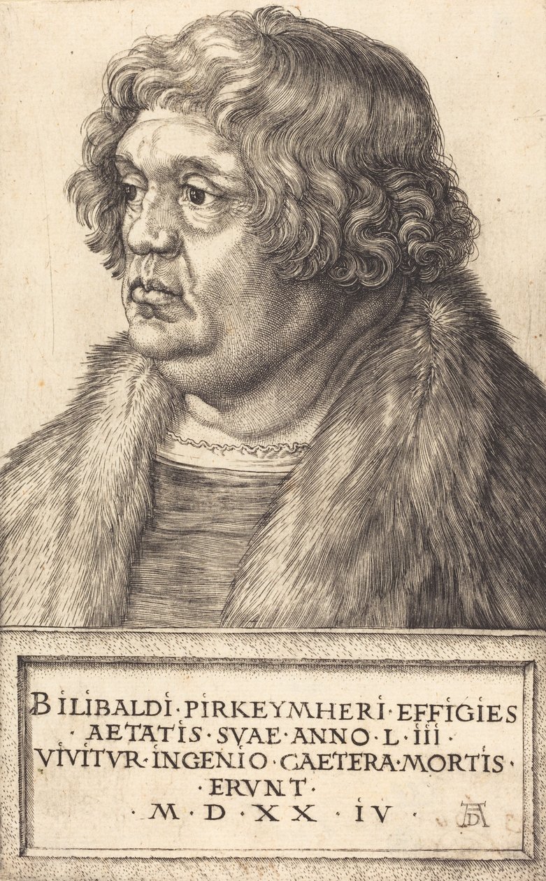 Willibald Pirckheimer, 1524 de Albrecht Dürer