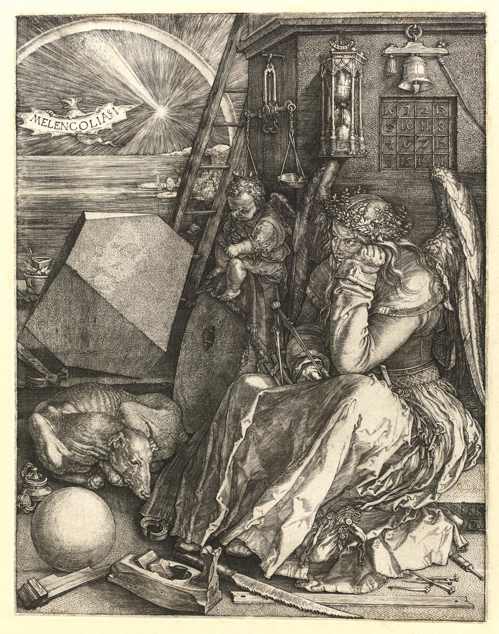Melancolía I de Albrecht Dürer