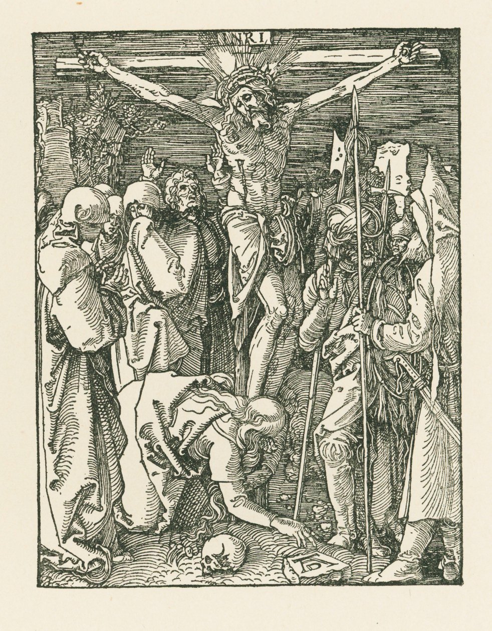 La Crucifixión, c.1509 (xilografía) de Albrecht Dürer or Duerer