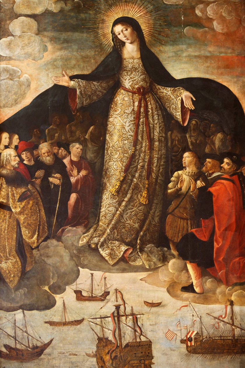 Virgen de los Mareantes (detalle) de Alejo Fernandez
