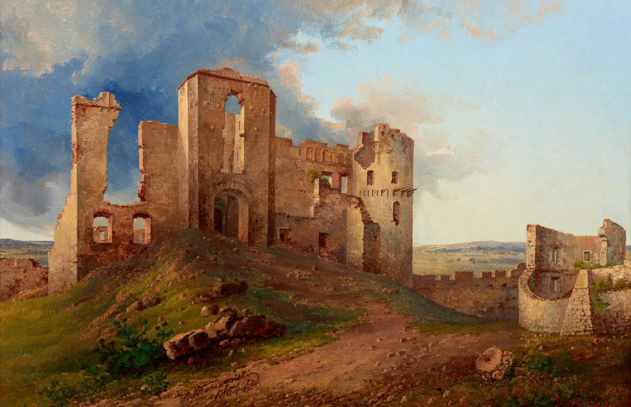 Ruinas del castillo de Tenczyn de Aleksander Płonczyński