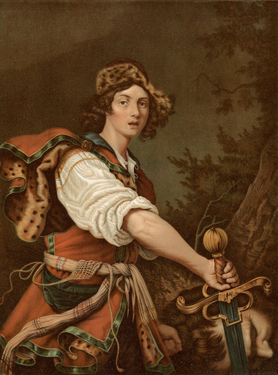 David con la cabeza de Goliat de Alessandro after Turchi