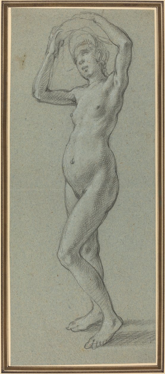 Estudio de una mujer desnuda de Alessandro Casolani