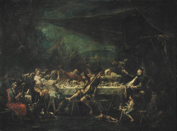Banquete de Boda Bohemia, c.1730-35 de Alessandro Magnasco