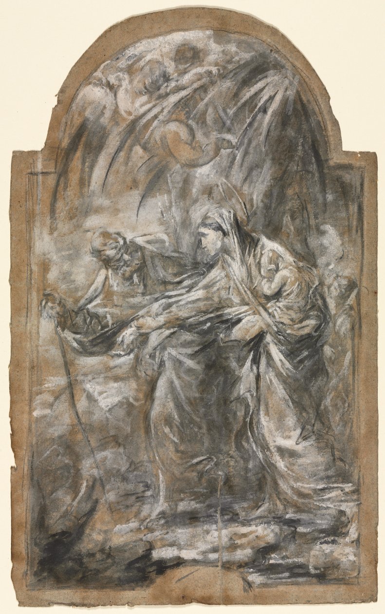 Huida a Egipto de Alessandro Magnasco
