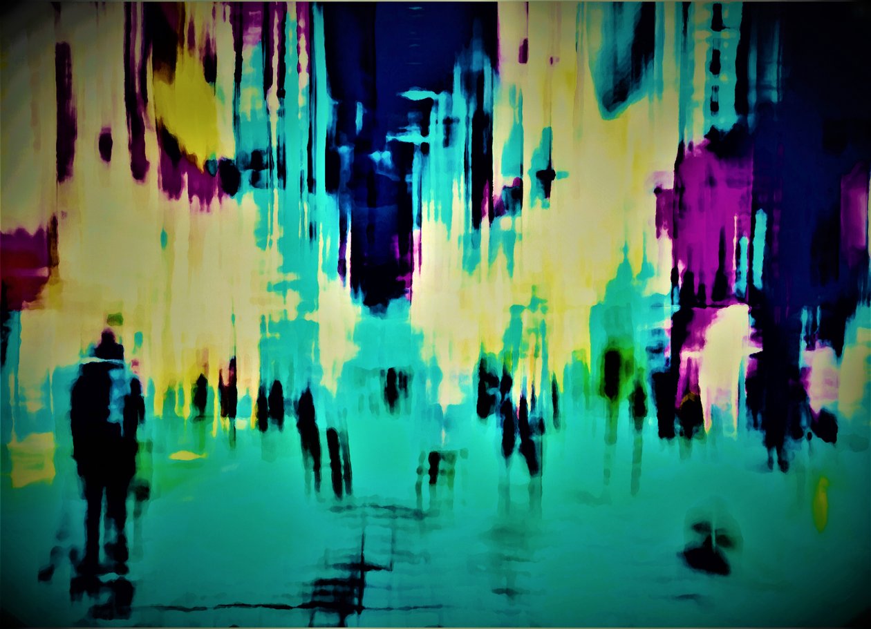 Colores fluidos - emoción fluida, 2020 de Alex Caminker