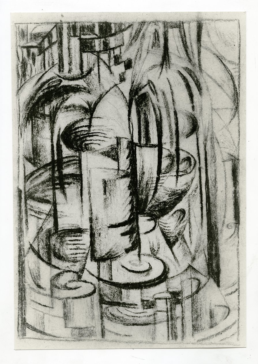 Composición futurista, c.1914-16 de Alexander Bogomazov