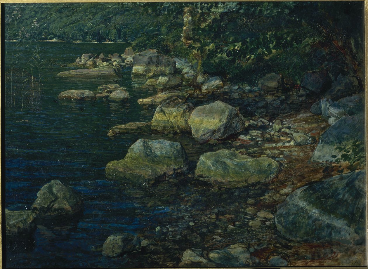 Agua y piedras cerca de Palazzuola de Alexander Andreyevich Ivanov