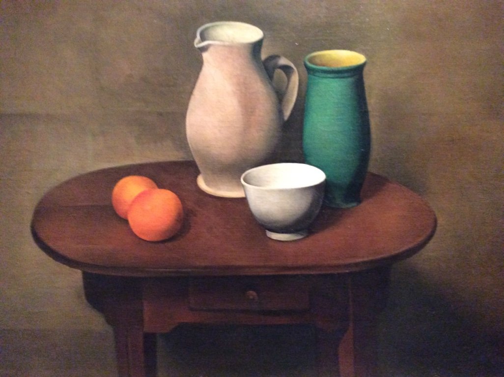 La mesa del taller de Alexander Kanoldt