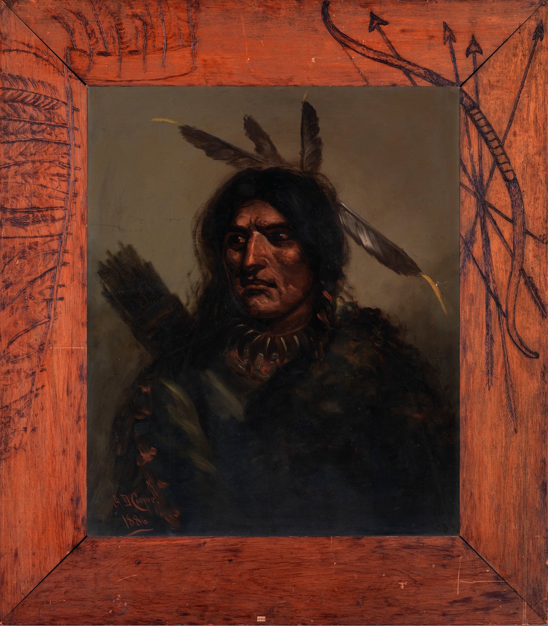 Hombre indio con carcaj, 1886 de Alexander Davis Cooper