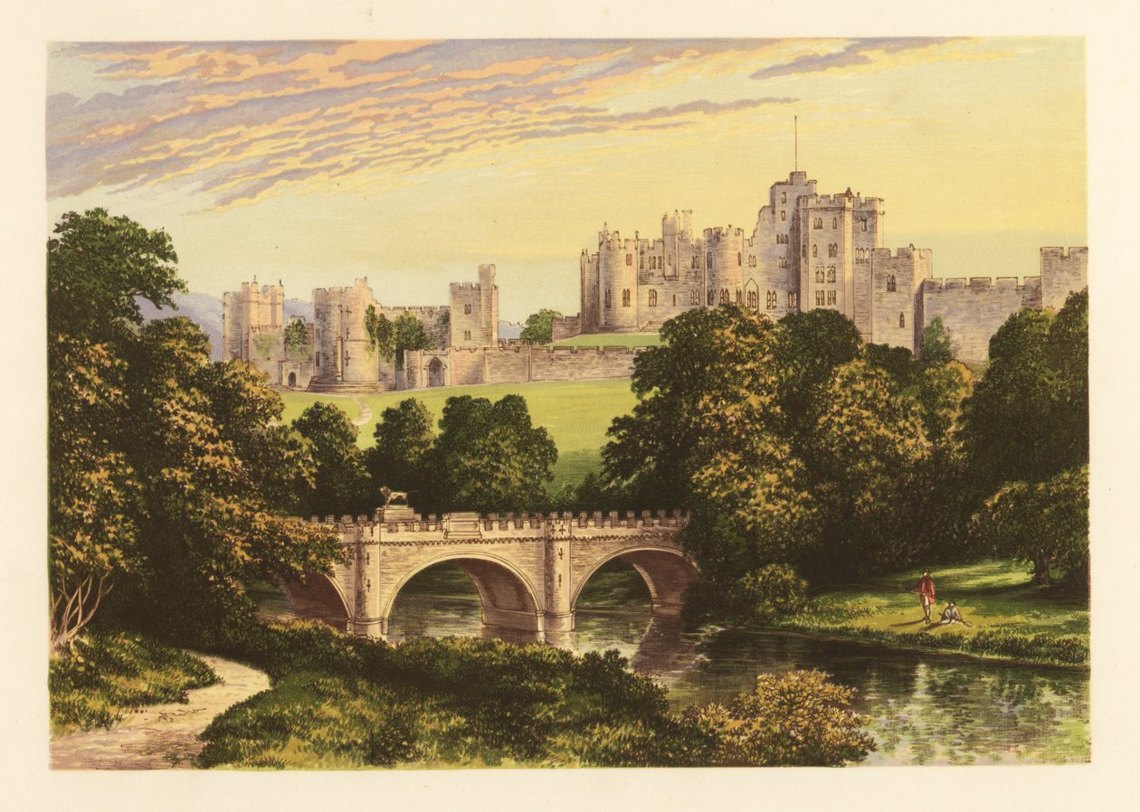 Castillo de Alnwick, Northumberland, Inglaterra. de Alexander Francis (after) Lydon