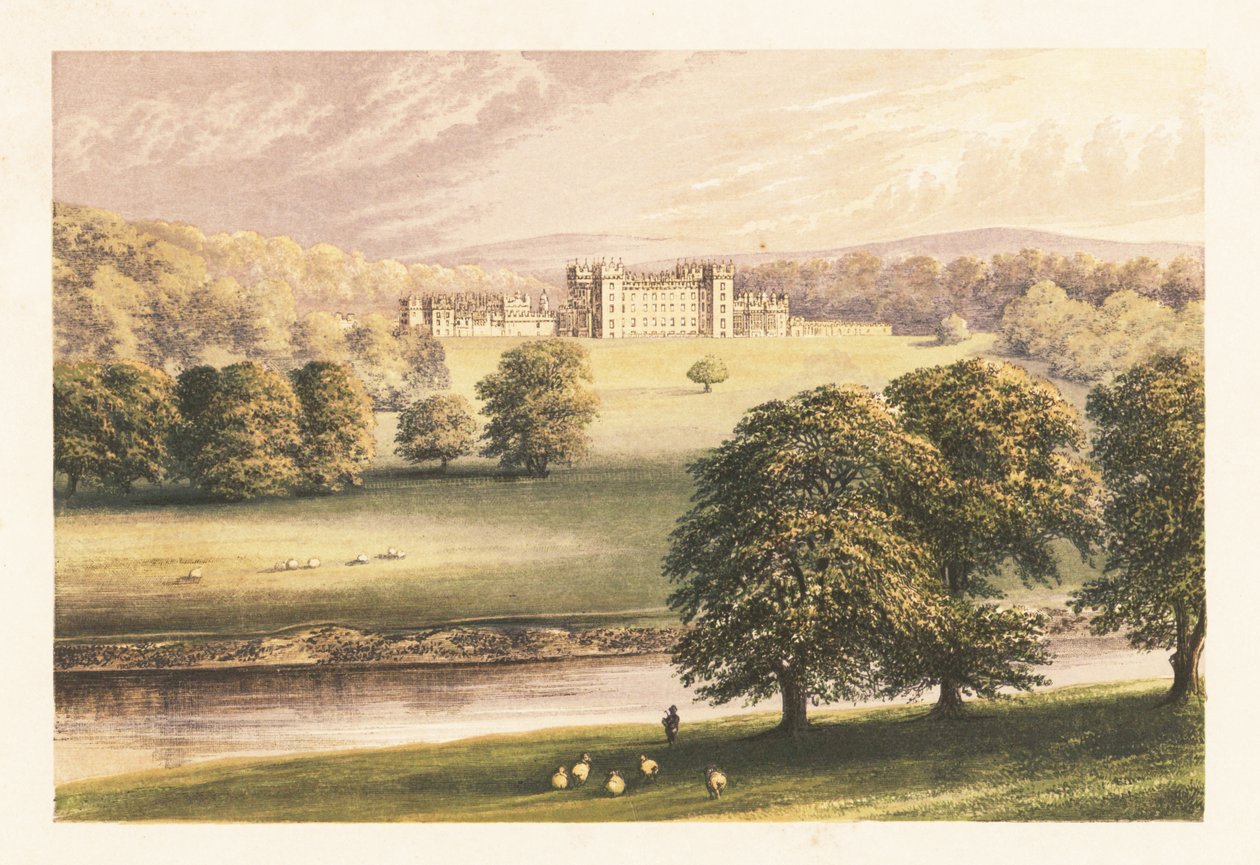Floors Castle, Roxburghshire, Escocia. de Alexander Francis (after) Lydon