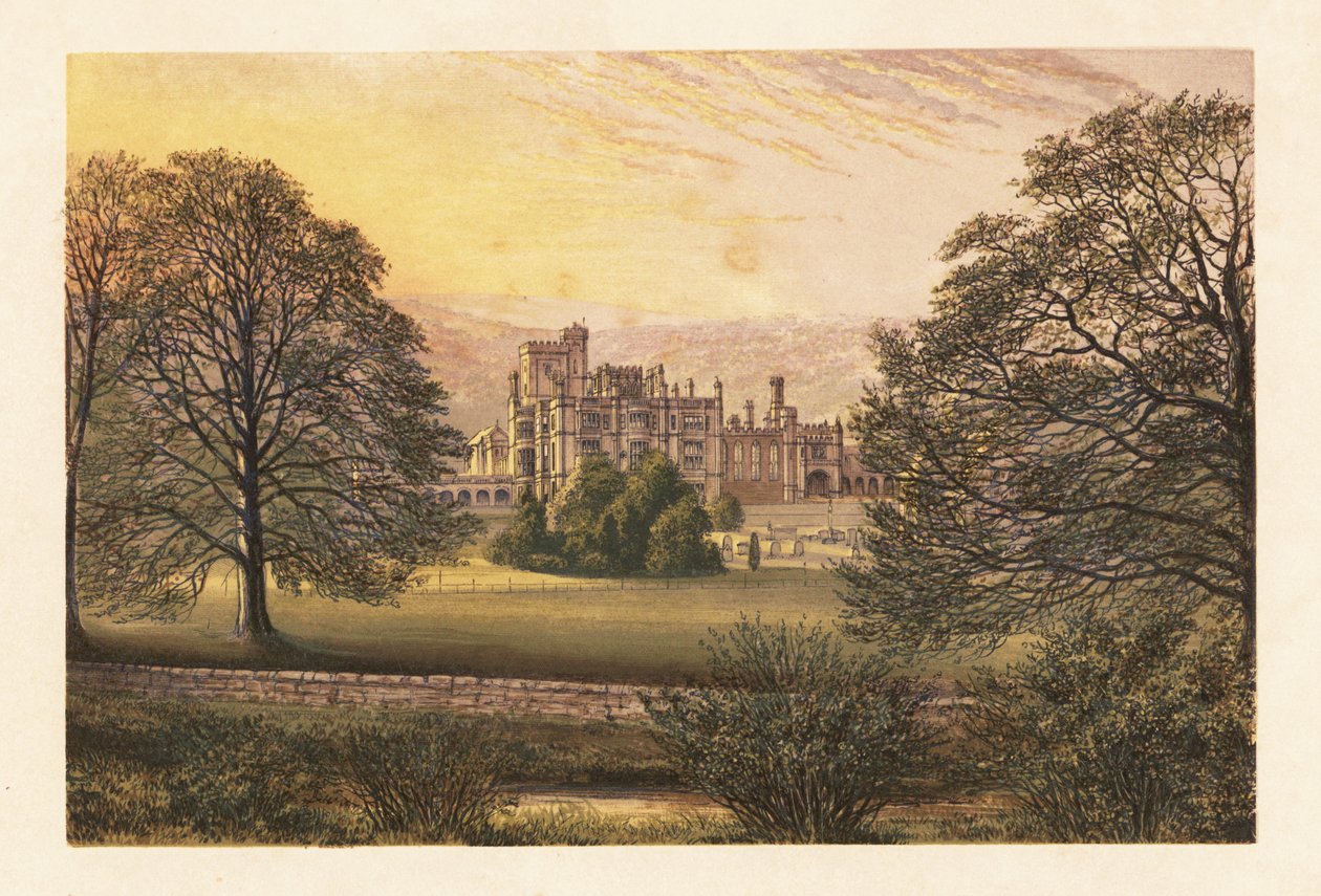 Ilam Hall, Staffordshire, Inglaterra. de Alexander Francis (after) Lydon
