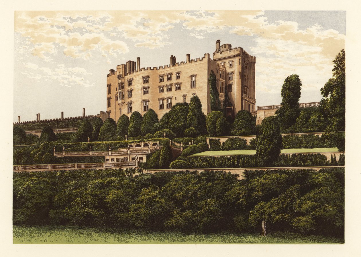 Castillo de Powis, Montgomeryshire, Gales. de Alexander Francis (after) Lydon