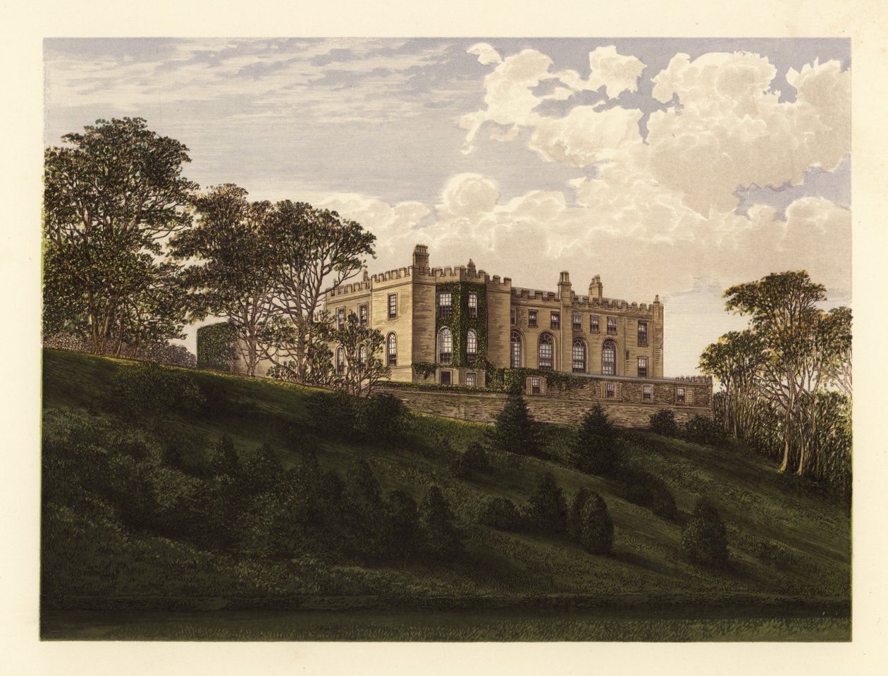 Workington Hall, Cumberland, Inglaterra. de Alexander Francis (after) Lydon