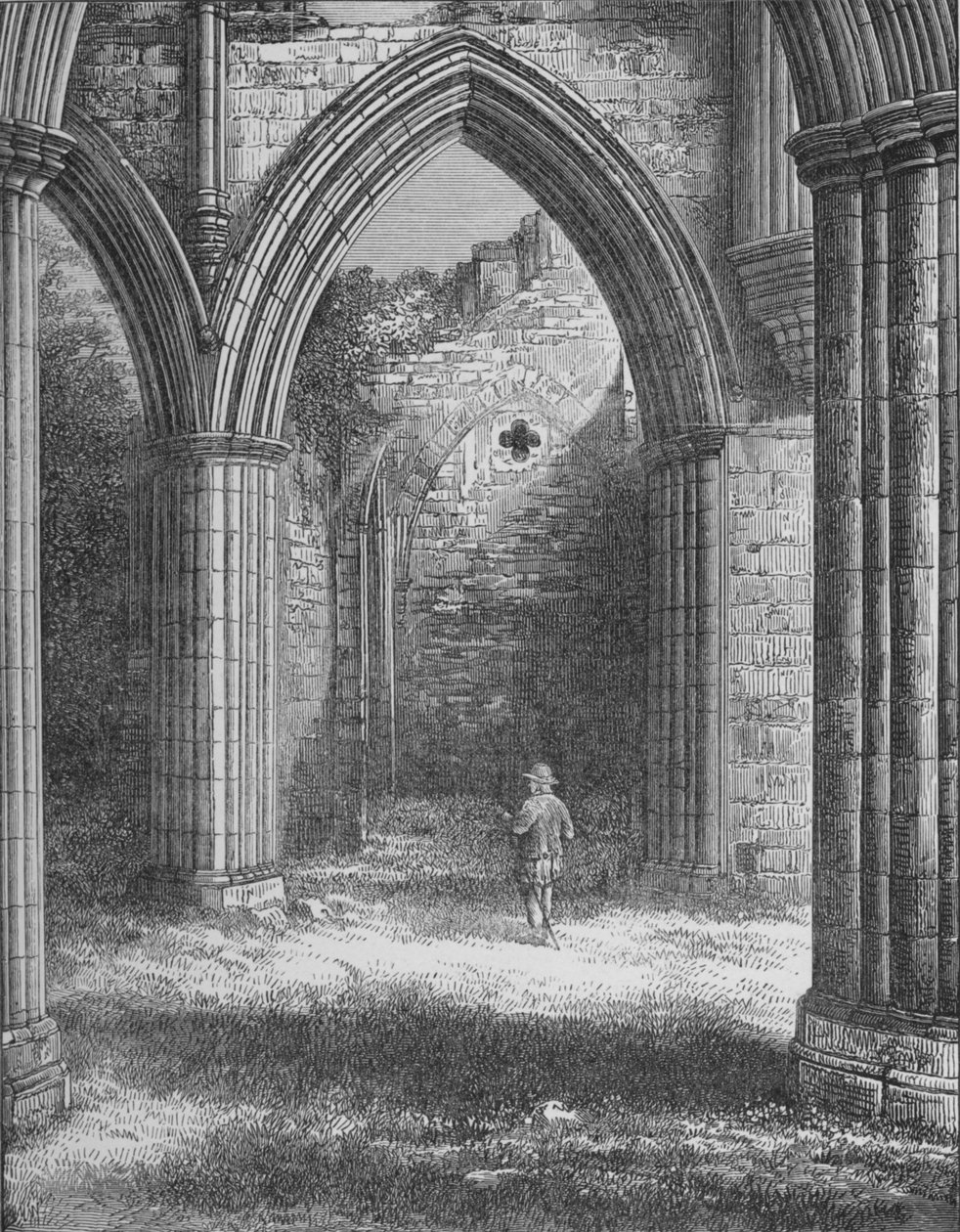 Sacristía, Abadía de Rievaulx, c1880, 1897 de Alexander Francis Lydon