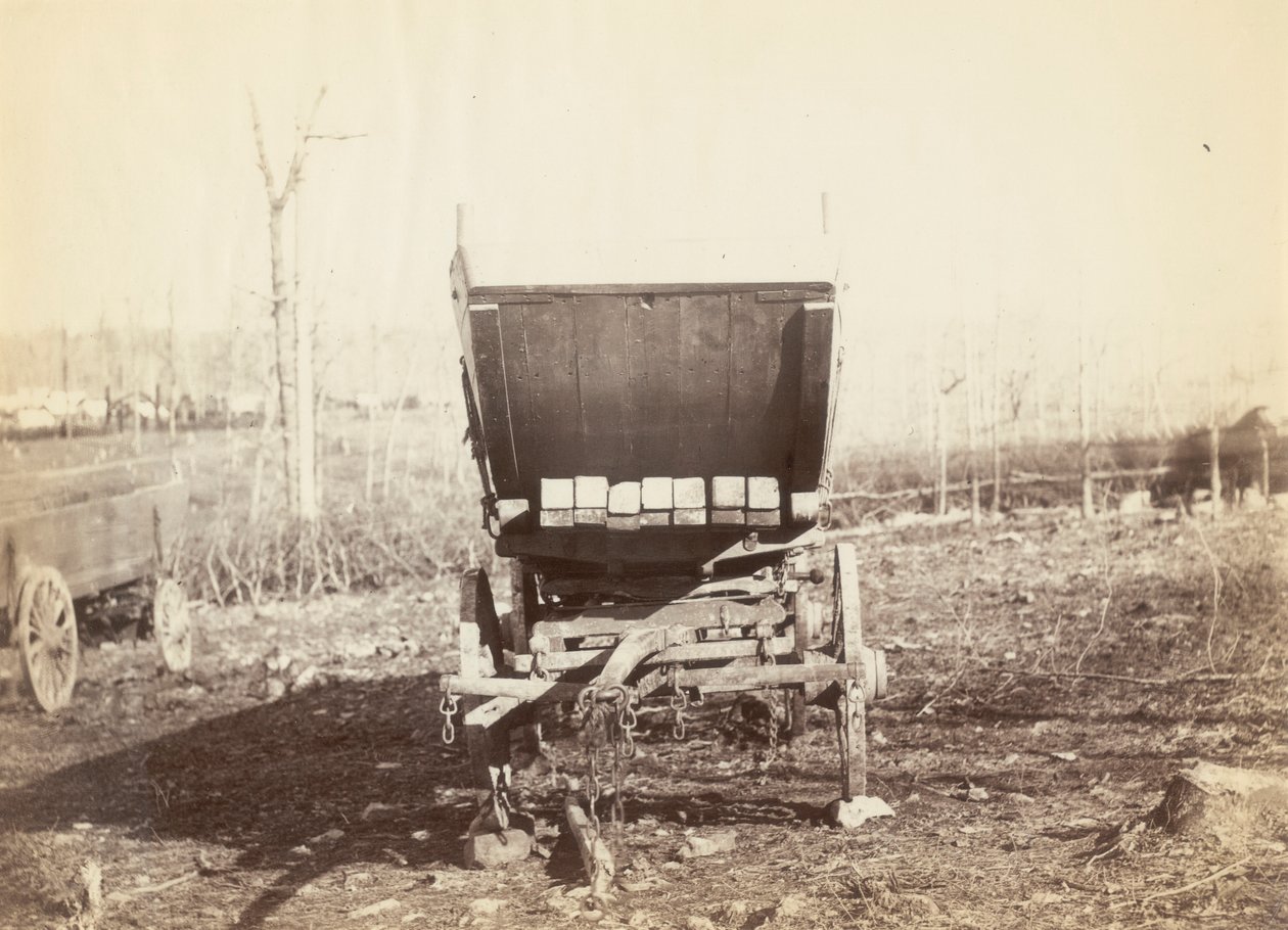 Sin título, [Vagón de batería de Field Telegraph] de Alexander Gardner