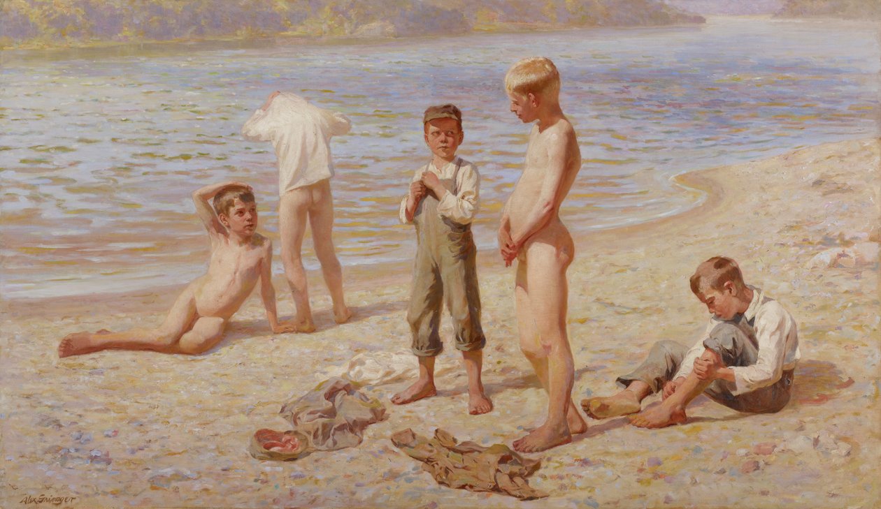 Baño de niños de Alexander Grinager