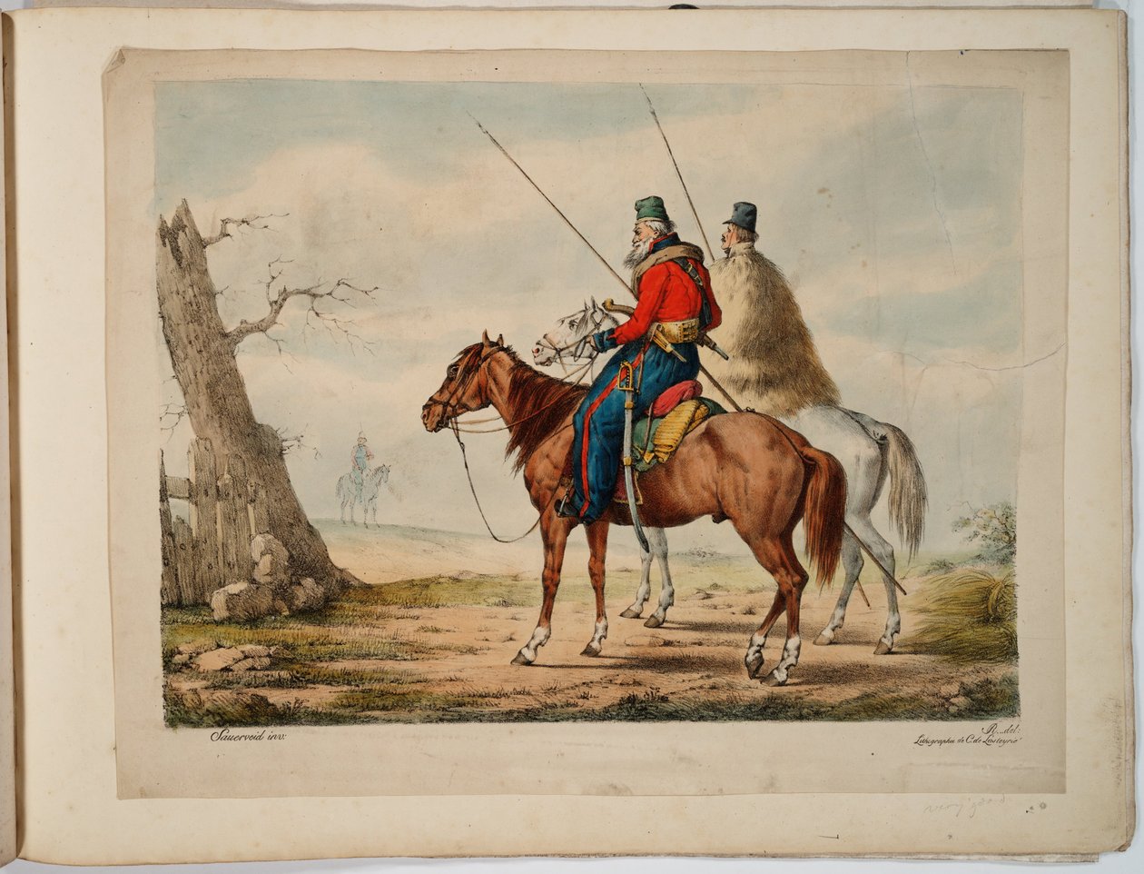 Cosacos, 1815-1819 de Alexander Ivanovich Sauerweid
