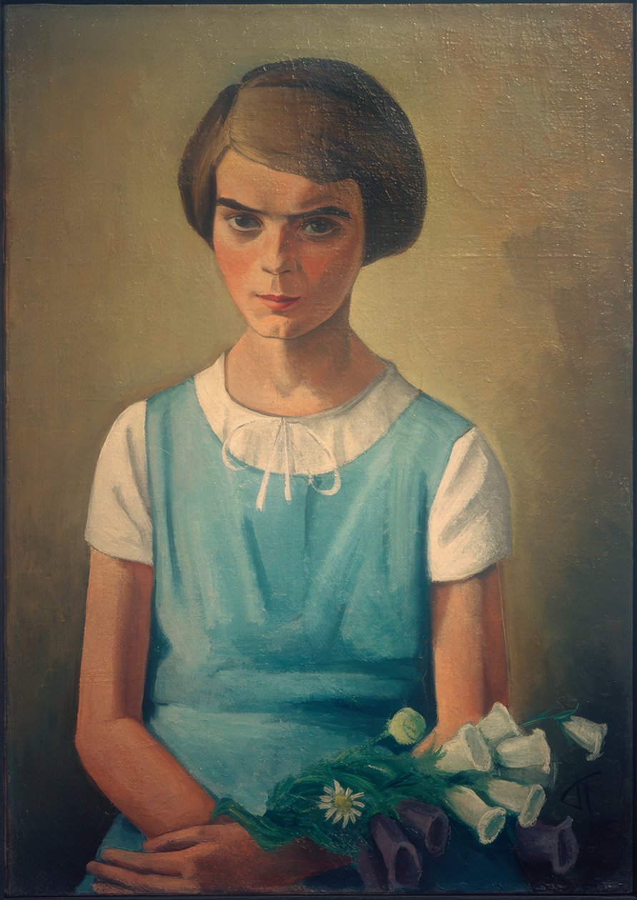 Retrato de la hija Angelina de Alexander Kanoldt