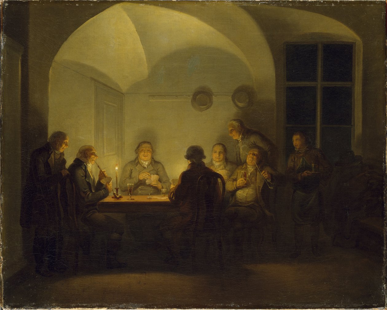 Jugadores de cartas, 1815 de Alexander Lauréus