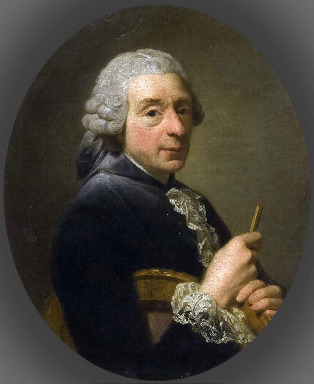 Retrato de François Boucher 1703-1770 de Alexander Roslin