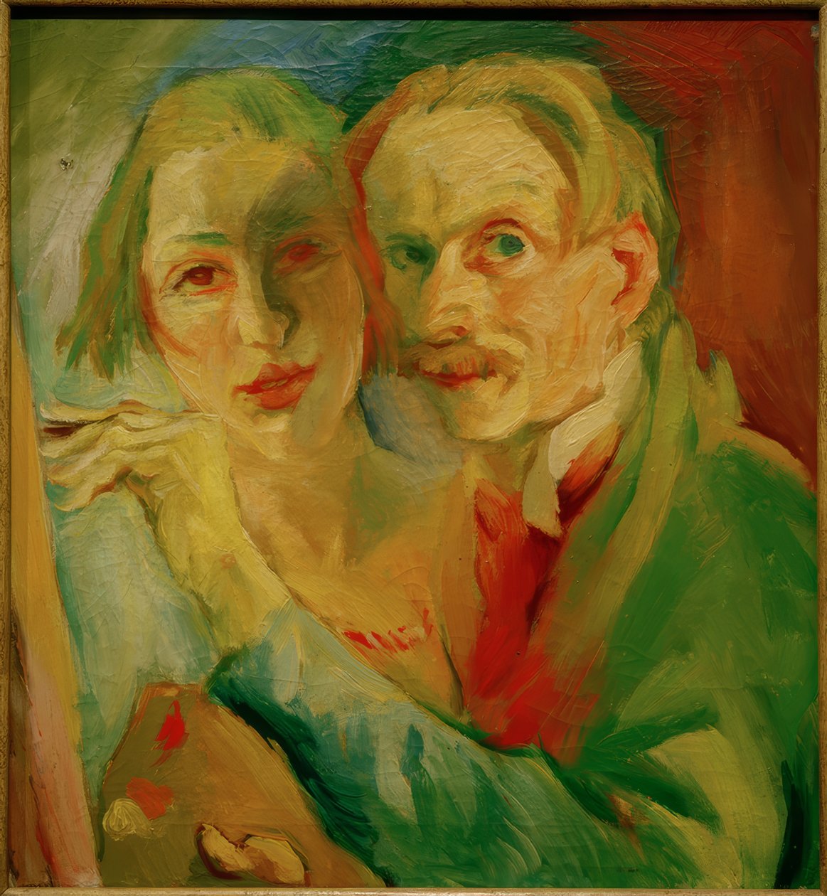 Autorretrato con alumna de Alexander Soldenhoff