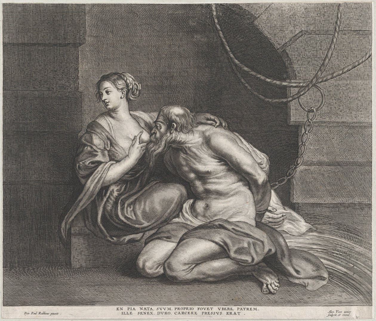 Cimon y Pero, ca. 1650-90 de Alexander Voet